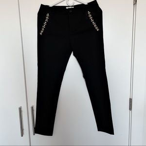 NEW Celine Black Cropped Pants Size 38 NWOT